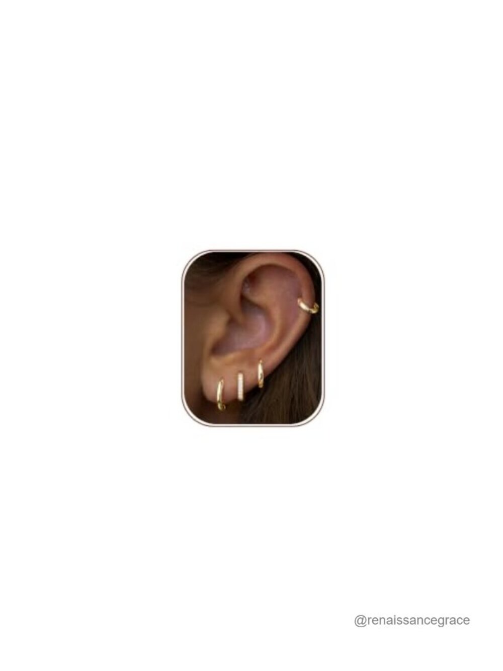 Gold Plated Huggie Hoop Earrings Set for Women Men Hypoallergenic 14K Plated
